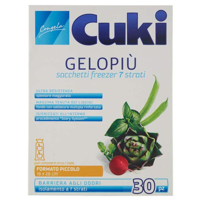 CUKI sacchetti gelopiù normali 18x28 30 pz