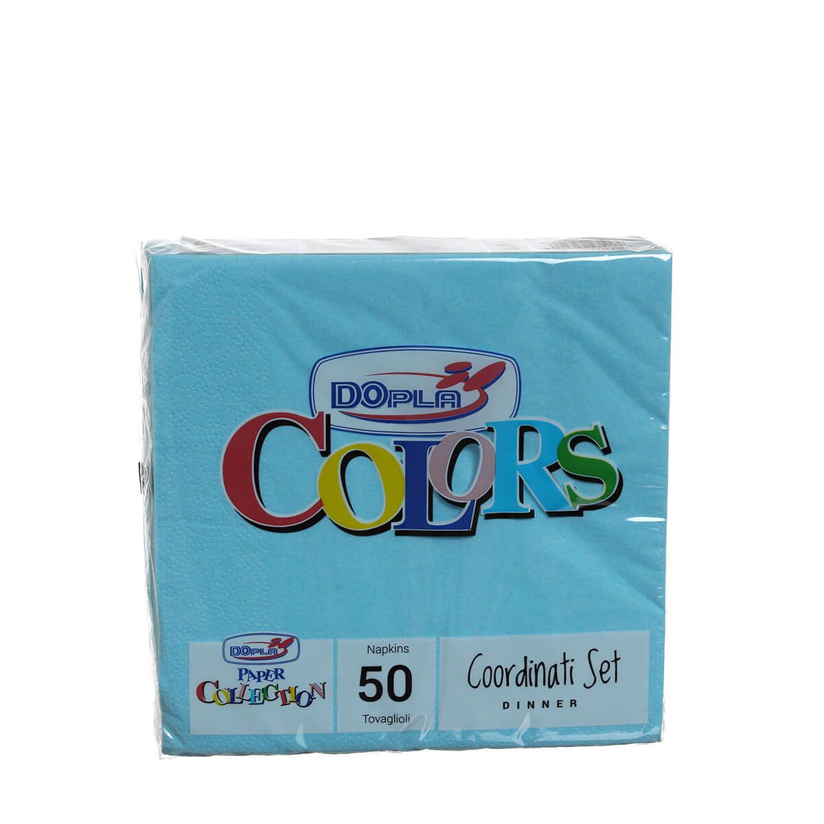 DOPLA Colors 50 Tovaglioli Azzurri 