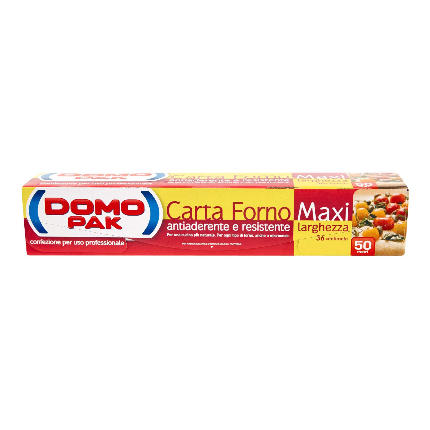 DOMO PAK Carta Forno antiaderente e resistente 50 metri 