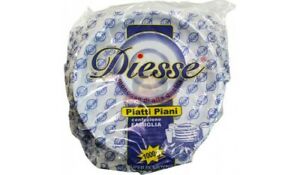 DIESSE 100 Piatti Piani in plastica super rigidi