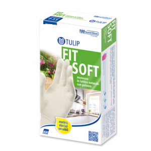 Guanti in lattice Tulip fit soft cf. 100 misura 6/6.5 S