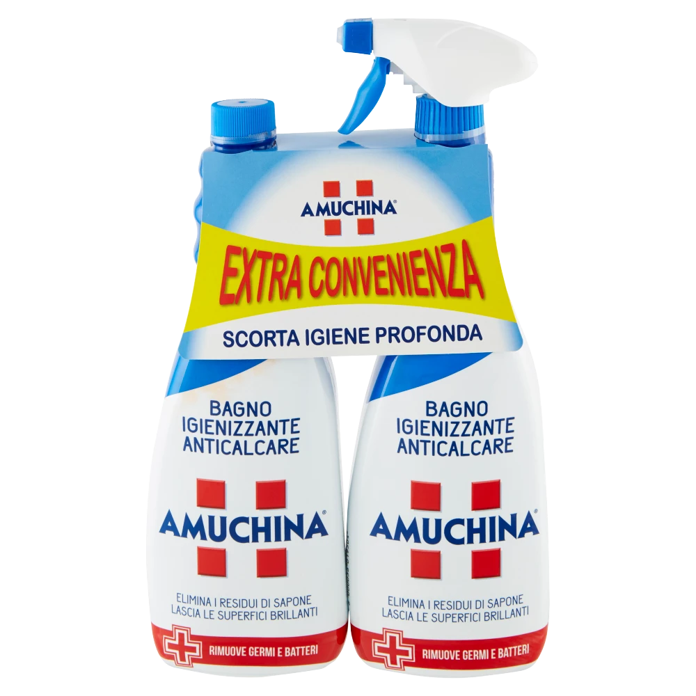 Amuchina Bagno Igienizzante Anticalcare 750ml + Ricarica