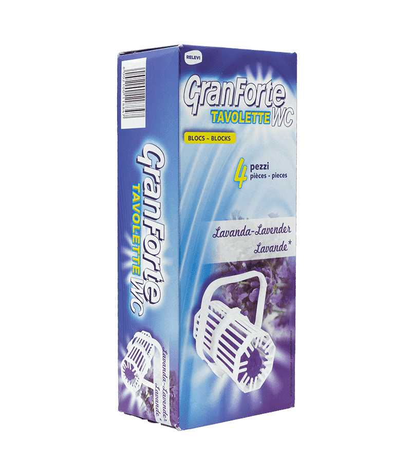 GRANFORTE WC TAVOLETTE SOLIDE LAVANDA 4 PEZZI