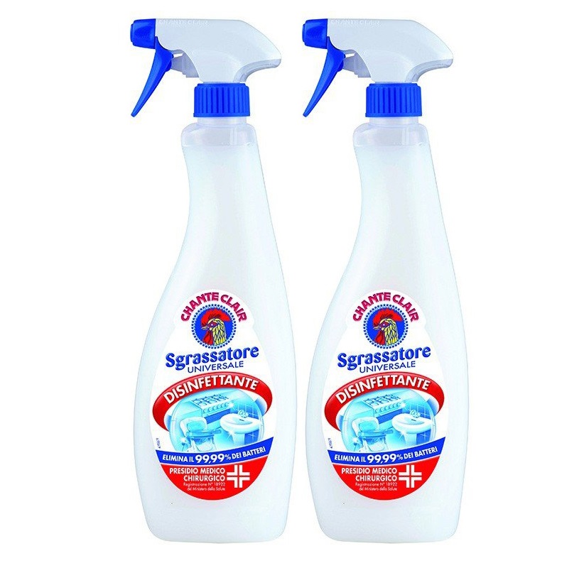 CHANTECLAIR 2x Sgrassatore Universale Disinfettante 1700 ml 