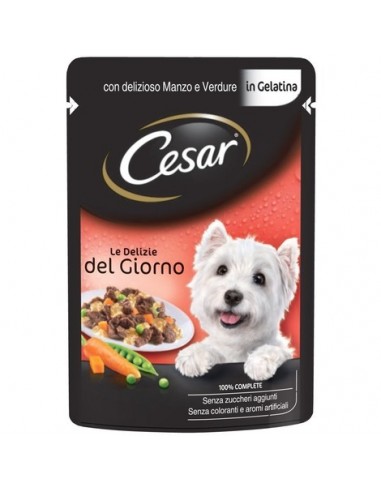 CESAR Delizie Manzo & Verdure in Gelatina busta 100 g