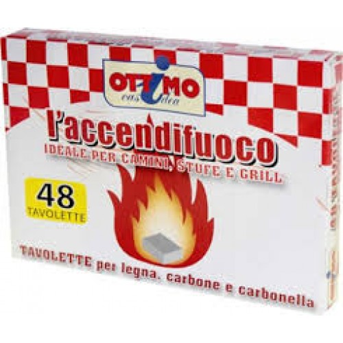 OTTIMO 48 Tavolette Accendifuoco