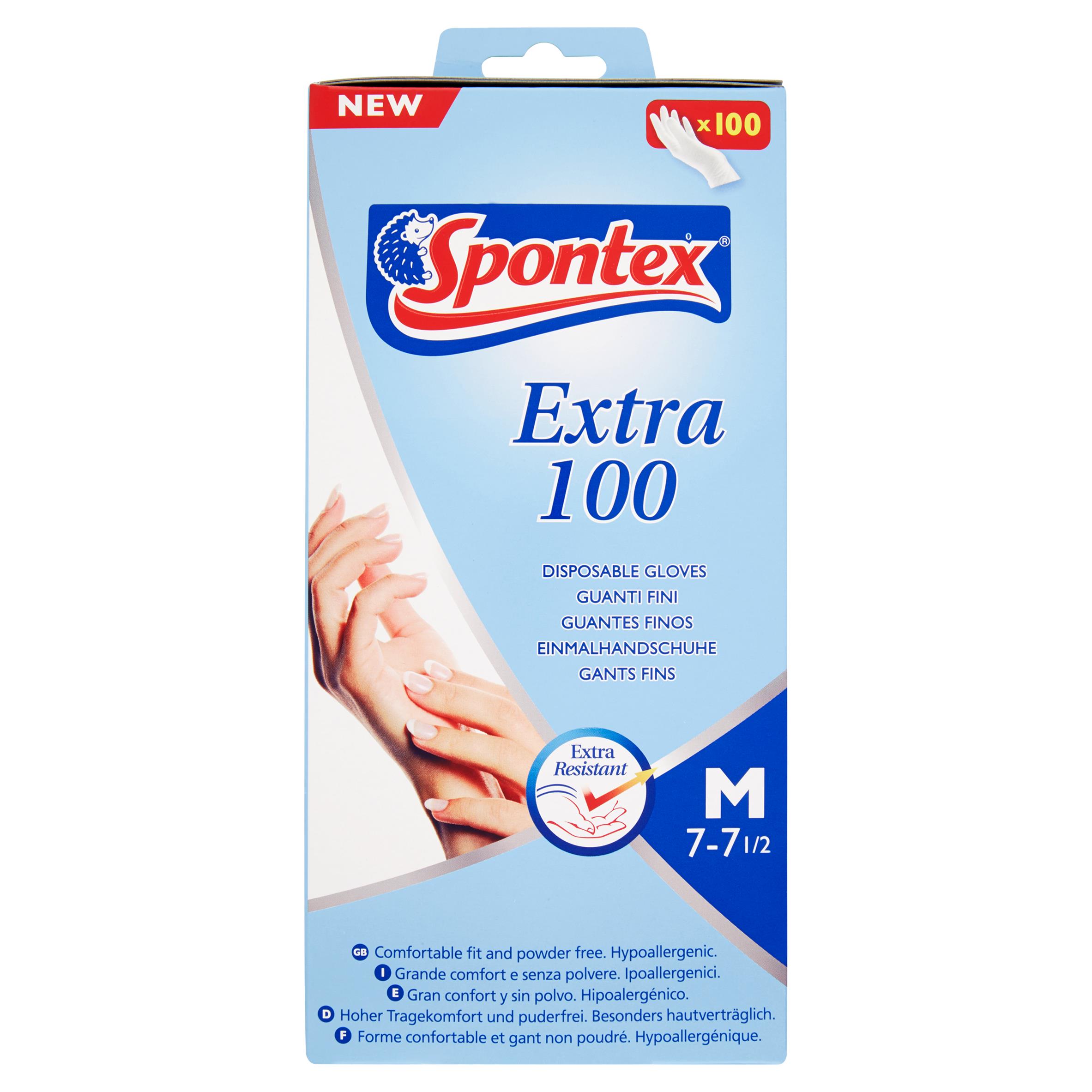 SPONTEX 100 Guanti fini in vinile 