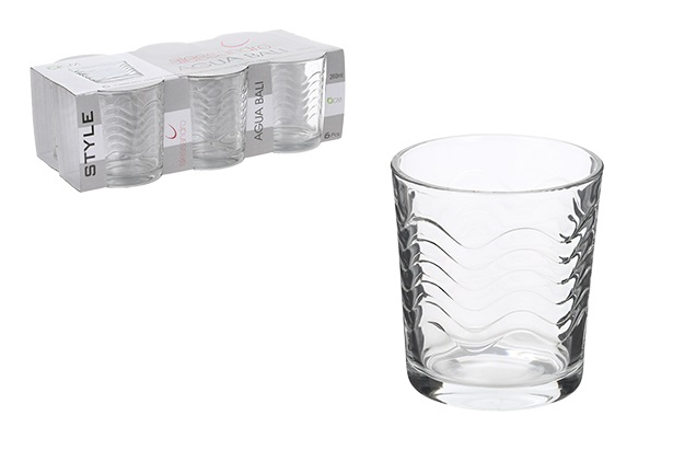 ALESSANDRO 6 Bicchieri in vetro 260ml