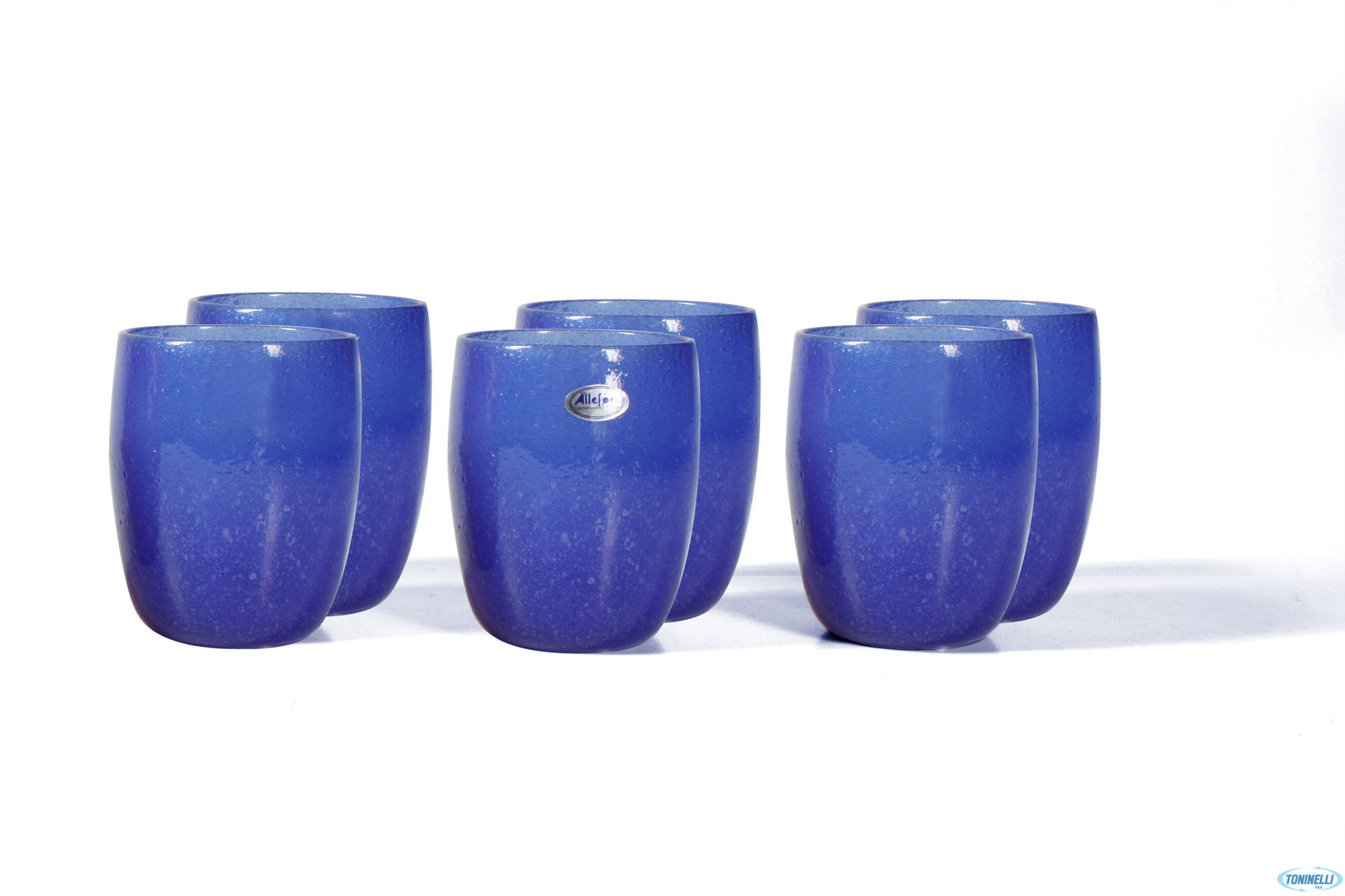 VERRES 6 bicchieri d'acqua in vetro Blu