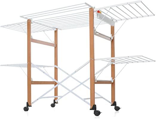 Foppapedretti Gulliver Stendibiancheria Pieghevole, Legno massiccio