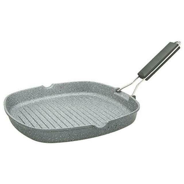 Tognana Grill Quadra con Manico Pieghevole Mythos, Alluminio