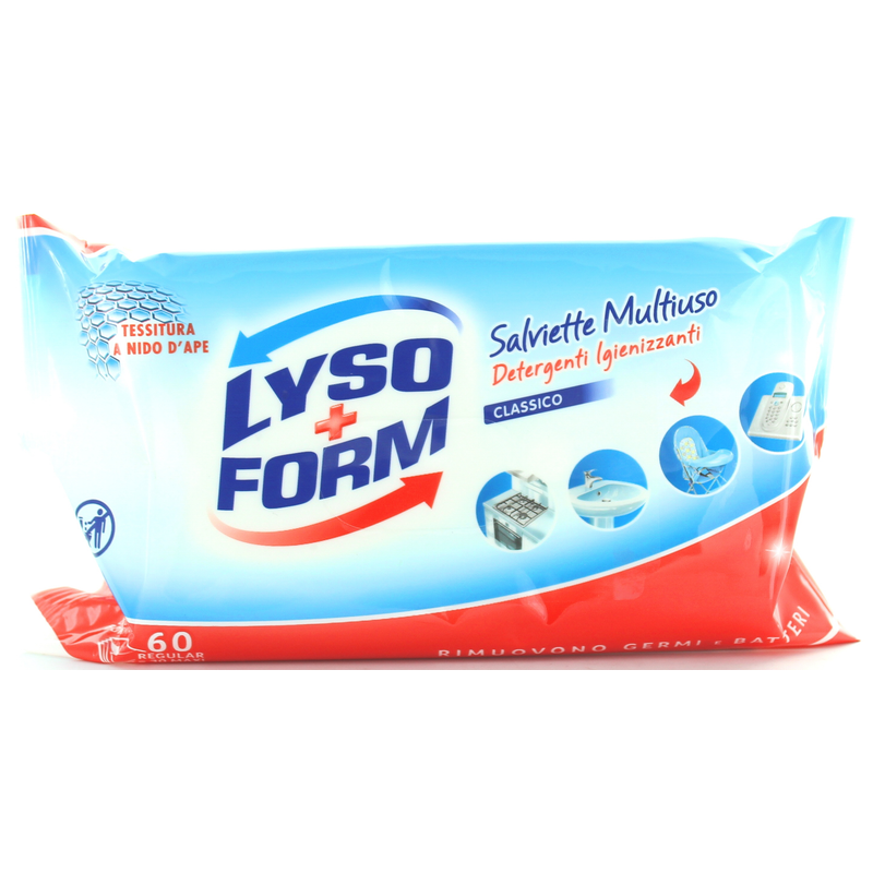 LYSOFORM SALVIETTE DETERGENTI IGIENIZZANTI 60 PZ