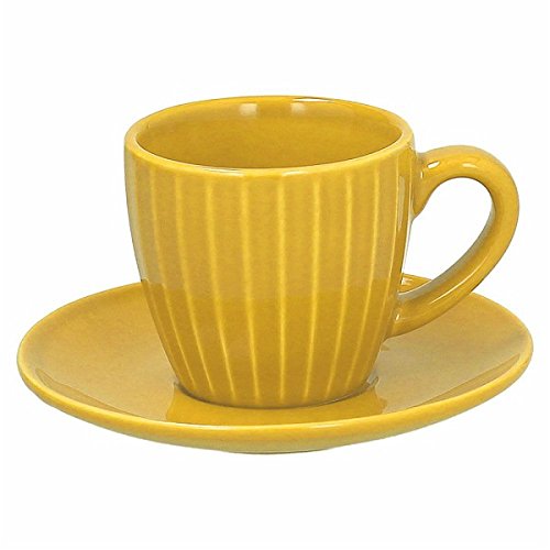 Tognana Djerba Set 6 Tazzine caffè CC 90, Ceramica, Giallo