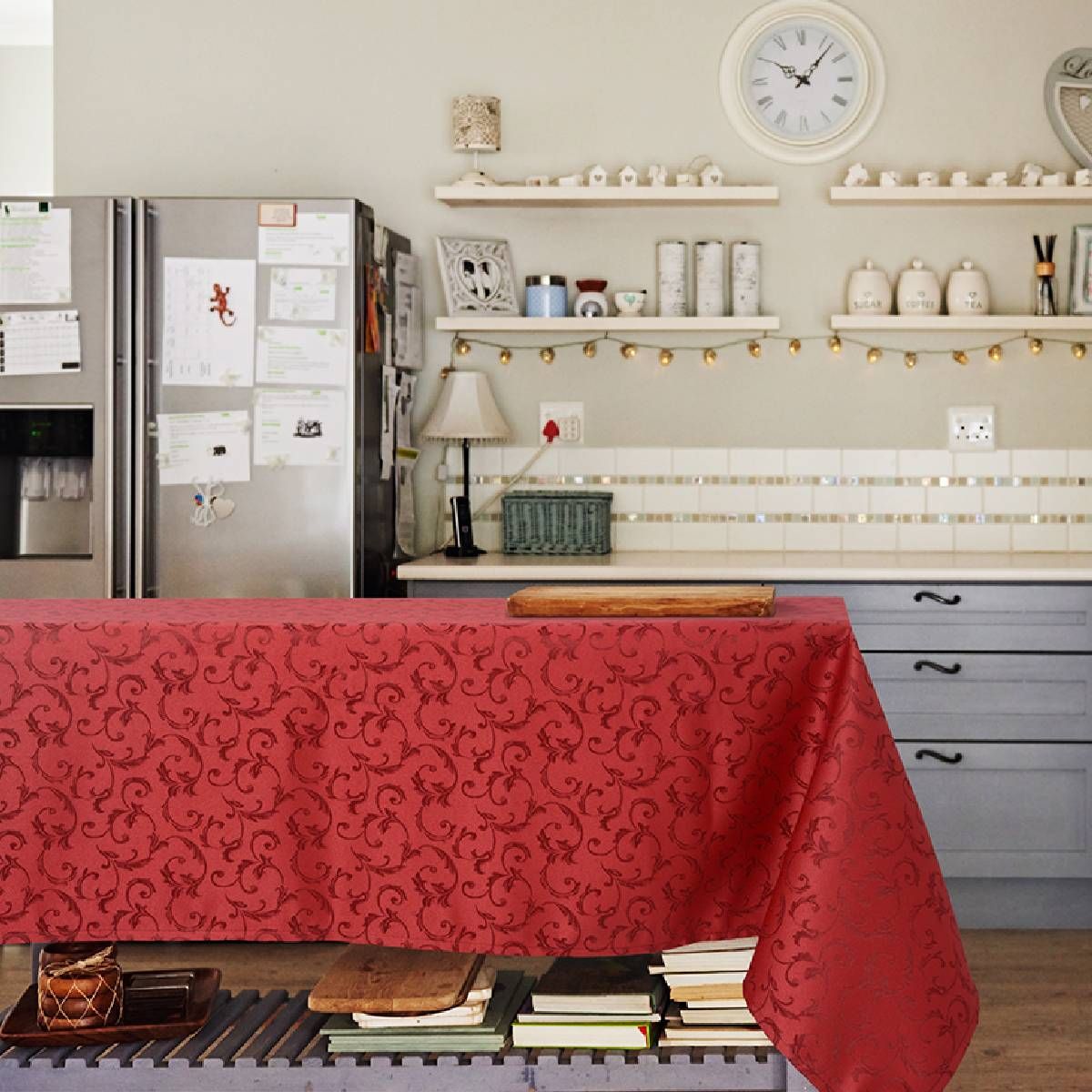 Tovaglia Antimacchia Queen Bordeaux 140X230cm
