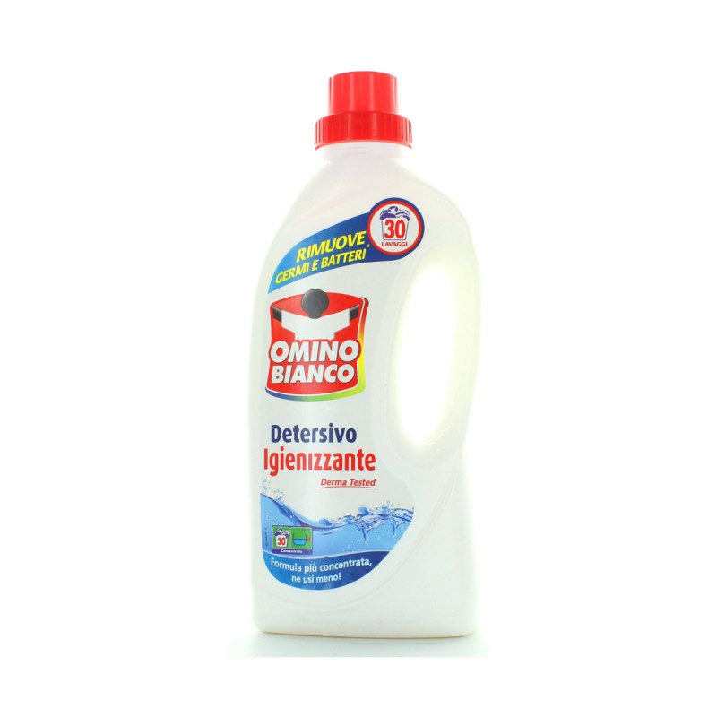 Omino Bianco detersivo bucato lavatrice liquido igienizzante 30 lavaggi