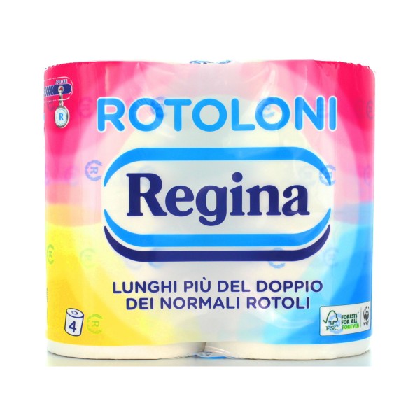Regina Carta Igienica 4 rotoloni 2 veli 500 strappi