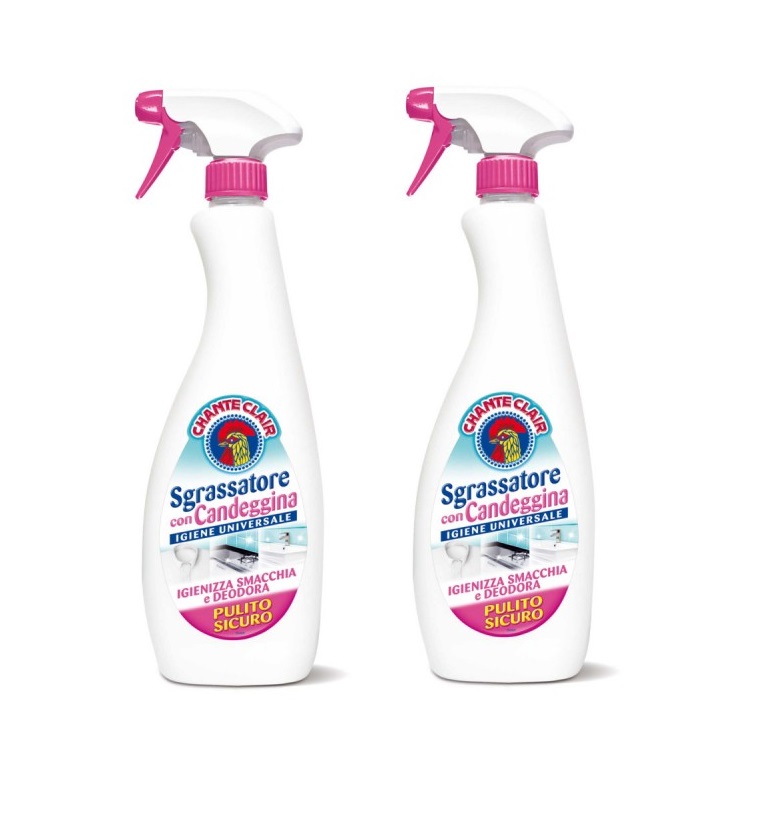 2x CHANTECLAIR SGRASSATORE CON CANDEGGINA 625 ML