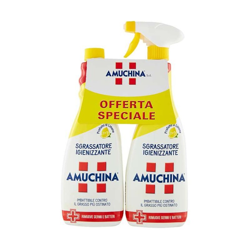 Amuchina Sgrassatore Igienizzante Limone + Ricarica