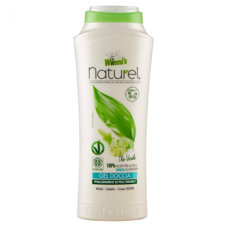 Winni's naturel gel doccia con thè verde ipoallergenico su pelli sensibili - 250ml 