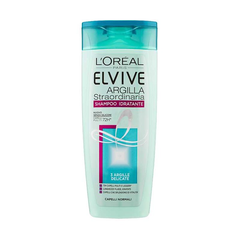 L'OREAL Elvive Argilla Straordinaria Shampoo idratante Capelli Normali 250ml