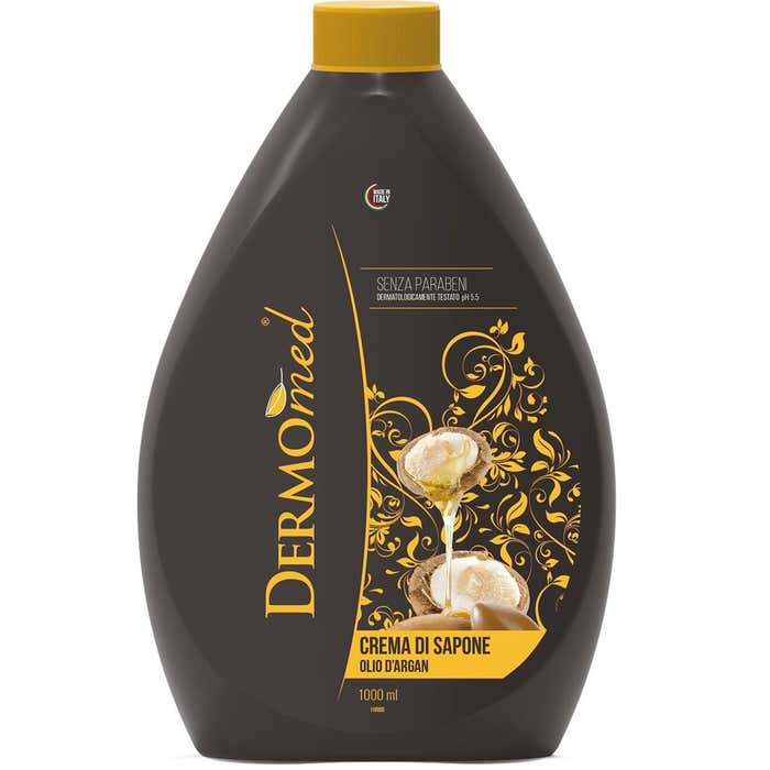 DERMOMED sapone liquido ricarica olio argan lt 1