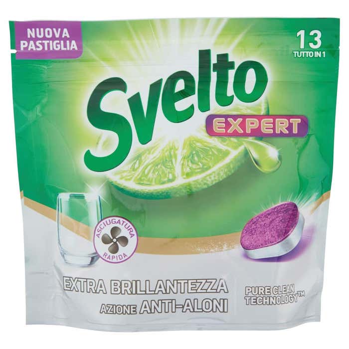 SVELTO Svelto Expert Extra Brillantezza Azione Anti-Alone Tutto in 13 Pastiglie