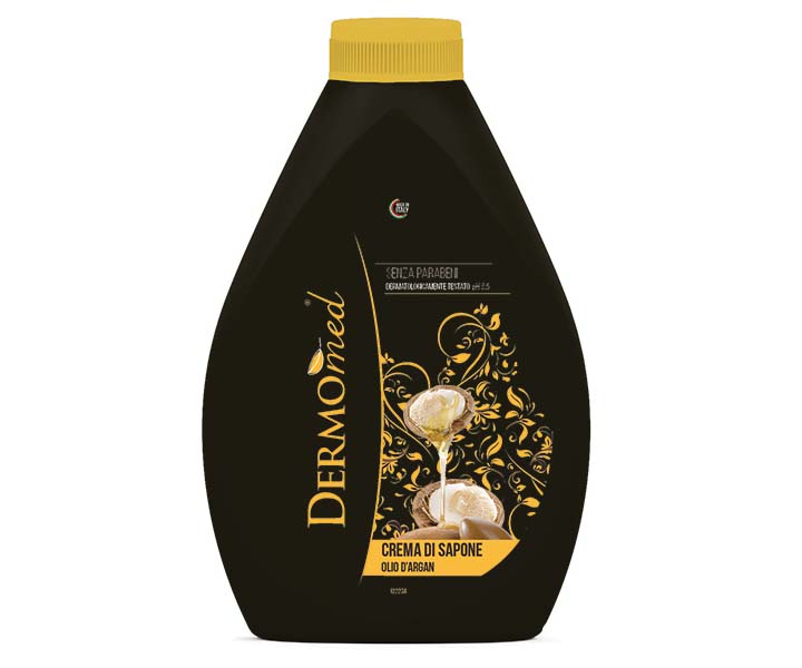 DERMOMED Crema di sapone liquido Mani Argan Ricarica 1 L