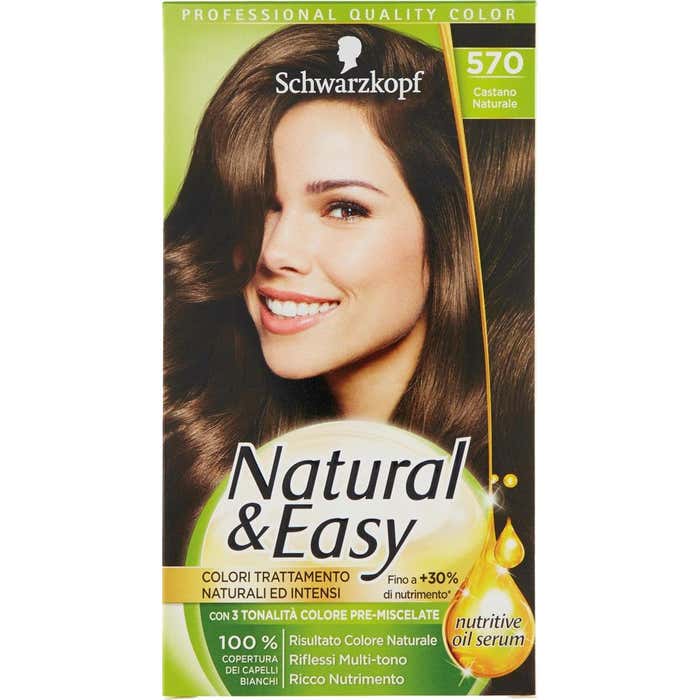 NATURAL&EASY Colorazione Capelli Natural&Easy 570 Castano Naturale