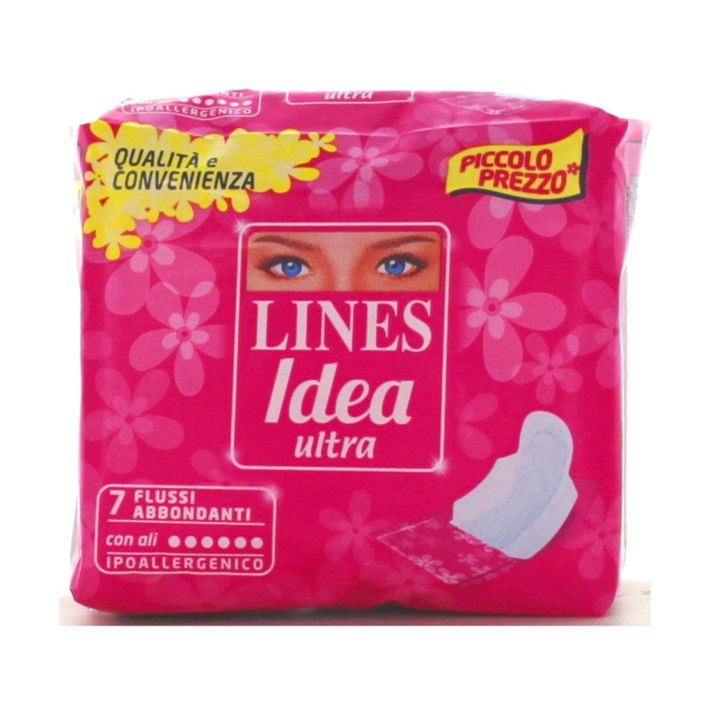 Lines Idea Ultra Flussi Abbondanti Ipoallergenico 7 pezzi