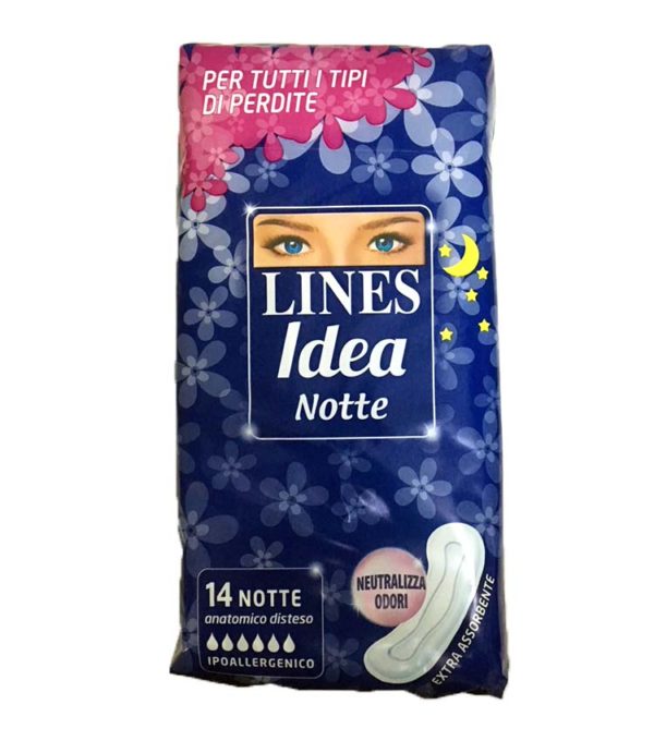 Lines Idea Notte Anatomico Disteso Ipoallergenico 14 Pezzi