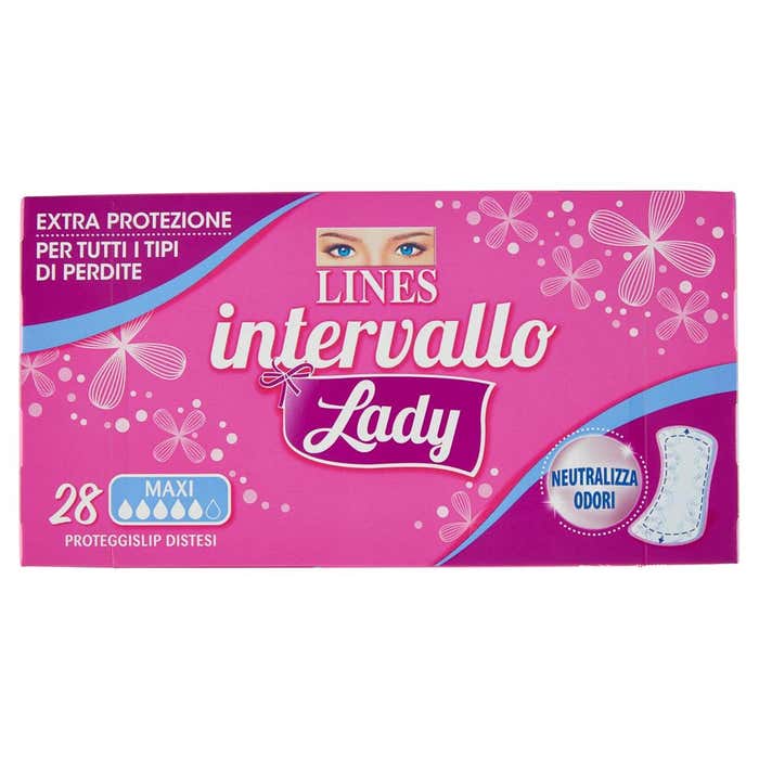 LINES Proteggi Slip Distesi Intervallo Lady Maxi 28 pezzi