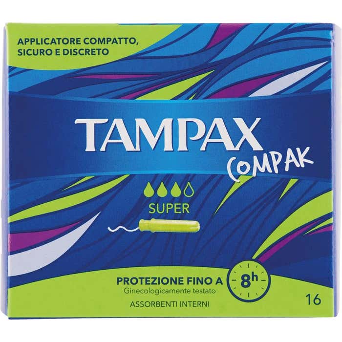 TAMPAX Compak Assorbenti Super 16 pezzi