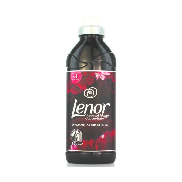 LENOR Lenor Ammorbidente Concentrato Diamante e Fiori di Loto 26 Lavaggi - 650 ml