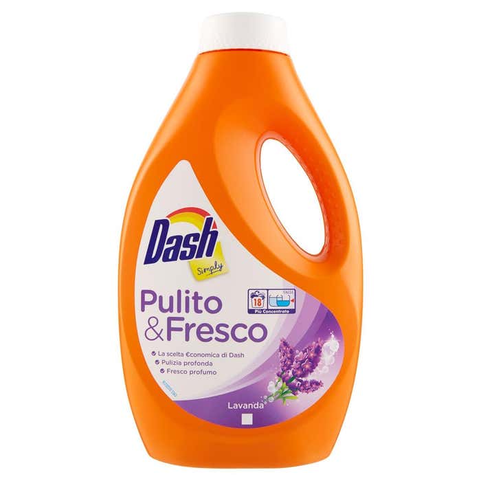 DASH Dash Simply Detersivo Liquido Lavatrice Lavanda 18 Lavaggi
