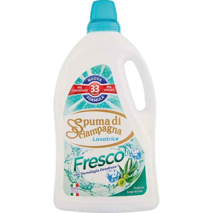 SPUMA DI SCIAMPAGNA detersivo lavatrice fresco lavaggi 33