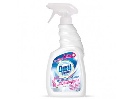 Dual Power Sgrassatore Mousse con Candeggina 750 Ml