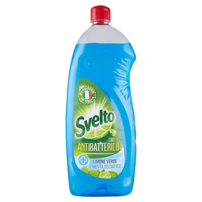 SVELTO Detersivo Piatti Antibatterico Limone Verde e Menta Selvatica 1 L