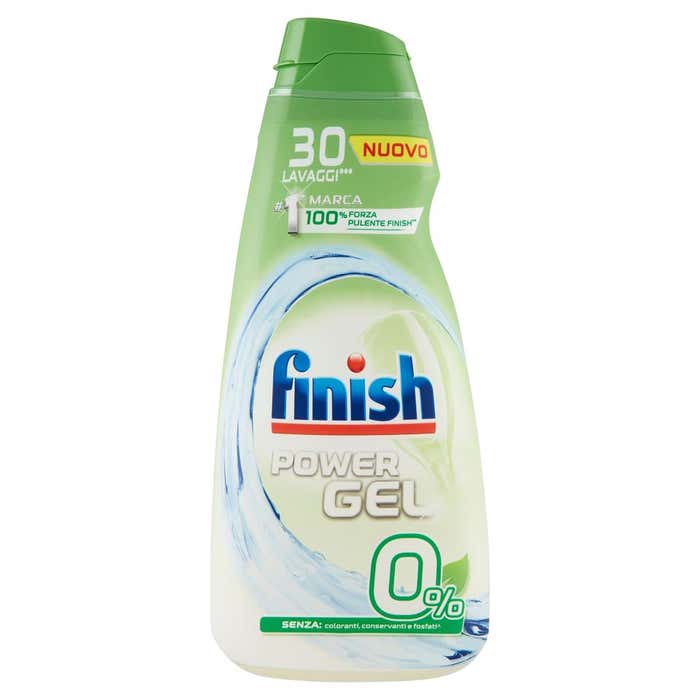 FINISH Detersivo Lavastoviglie Power Gel 0% 600ml