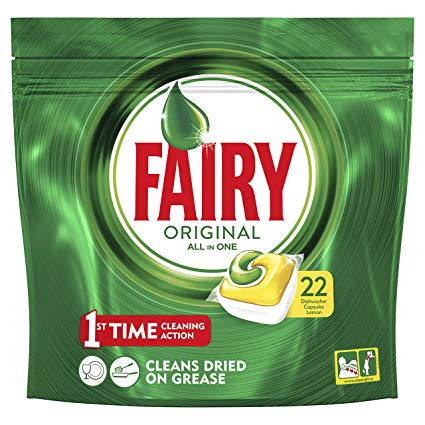 Fairy Caps Original All in One - Limone - 22 Caps per Lavastoviglie
