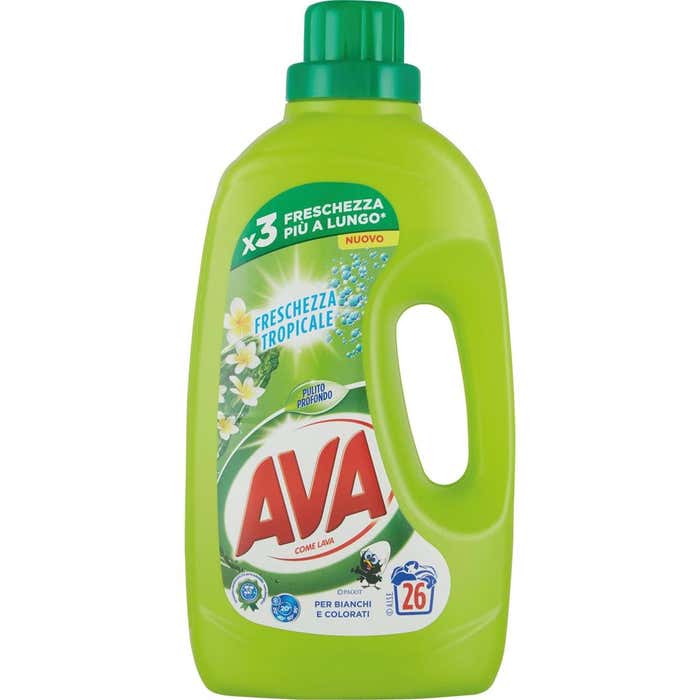 AVA Detersivo Liquido Freschezza Tropicale 26 Lavaggi