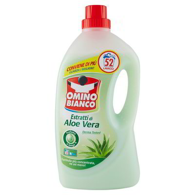 OMINO BIANCO detersivo Estratti di Aloe Vera 52 Lavaggi