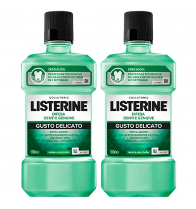 LISTERINE Collutorio Difesa Denti e Gengive 2x500ml