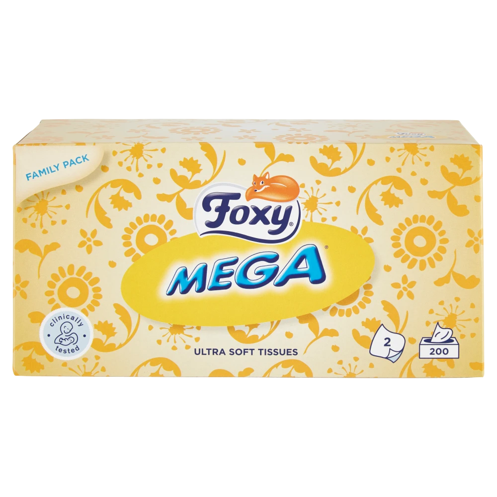 FOXY Mega fazzoletti ultra soft 200 pezzi 2 veli