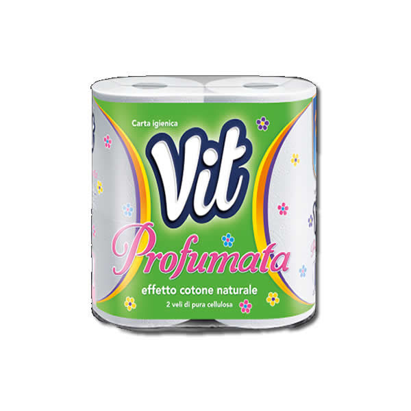 VIT Carta Igienica Profumata effetto Cotone Naturale 4 pezzi 