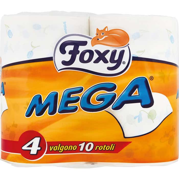 FOXY carta igienica mega 4 rotoloni 2 veli