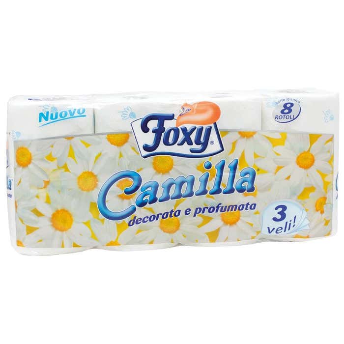 FOXY carta igienica camilla 8 rotoli 3 veli