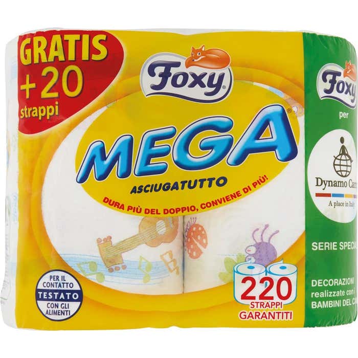 FOXY mega carta cucina 2 rotoli 2 veli