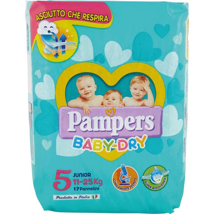 PAMPERS Baby-Dry Pannolini Junior 11-25 kg