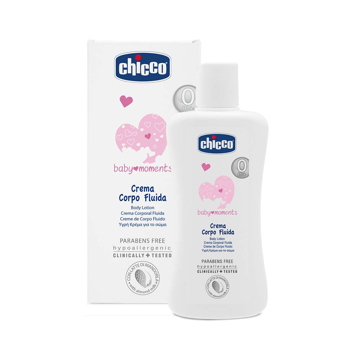 Chicco Baby Moments Crema Corpo Fluida 200 ml