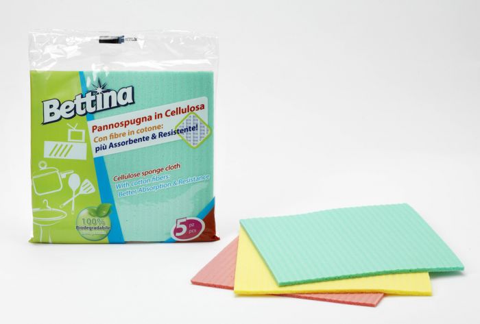 BETTINA Pannospugna in cellulosa 5 pezzi 